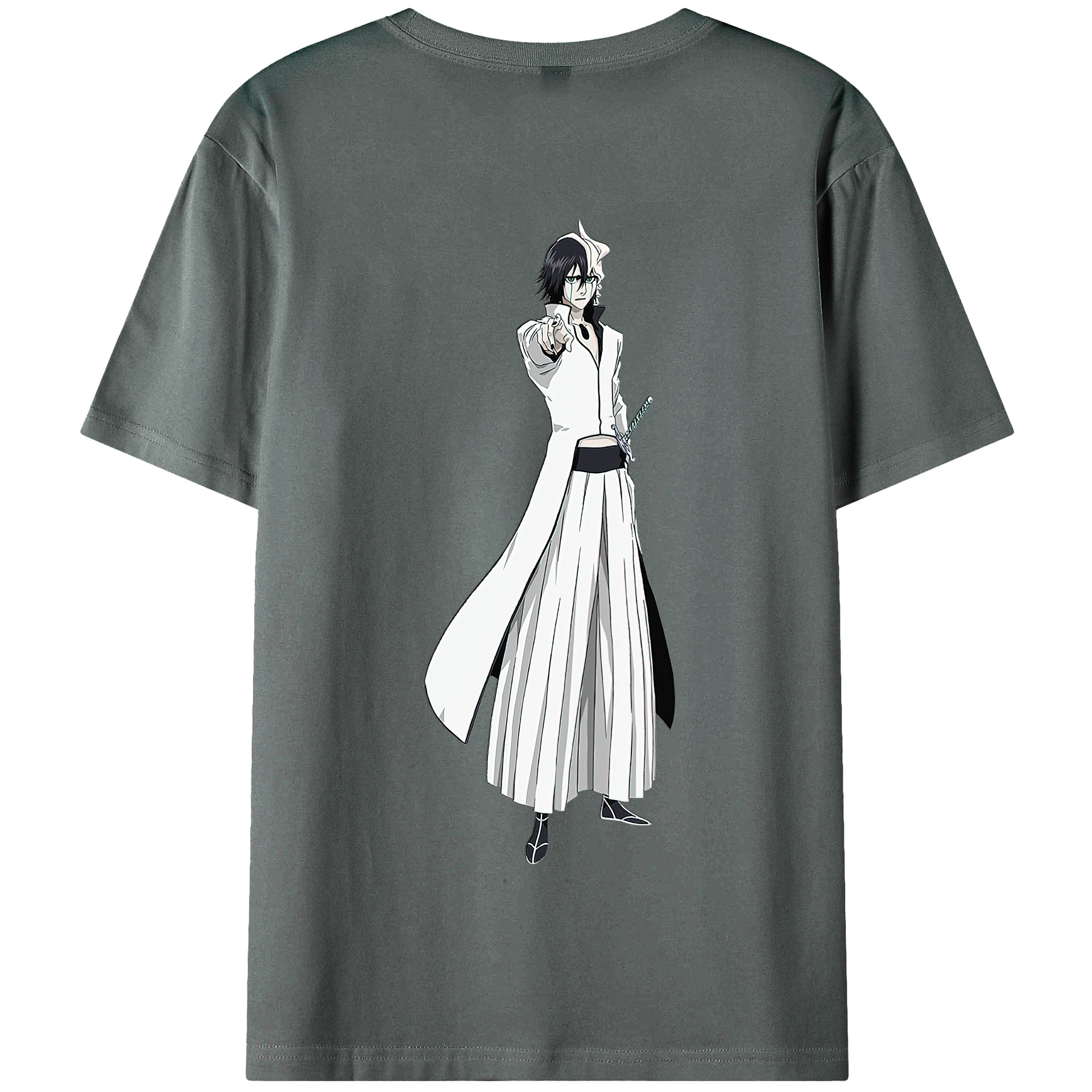 （画像用） ブリーチ ウルキオラ·シファー BLEACH Ulquiorra cifer 綿100％半袖Tシャツ（背面プリント）